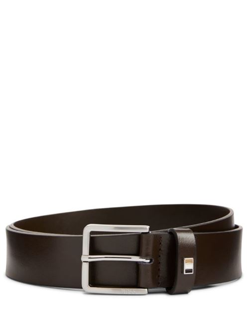 Brown men's belt BOSS | 50486839 THER-FLAG-E_SZ35.205